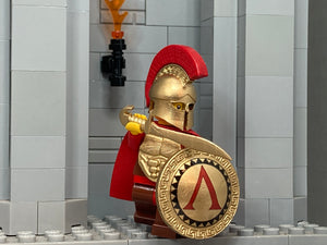 Spartan Hoplite Warrior w/Custom Corinthian Helm, Cuirass, Shield & Kopis