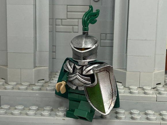 Tournament Knight w/NEW Custom Frogmouth Helm, Plume, & Jousting Shield