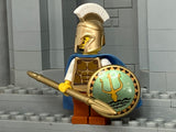 Custom Greek Hoplite Warrior w/NEW Design! (In Metallic Gold)