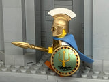 Custom Greek Hoplite Warrior w/NEW Design! (In Metallic Gold)