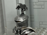 Tournament Knight w/NEW Custom Frogmouth Helm & Lion Figurine!