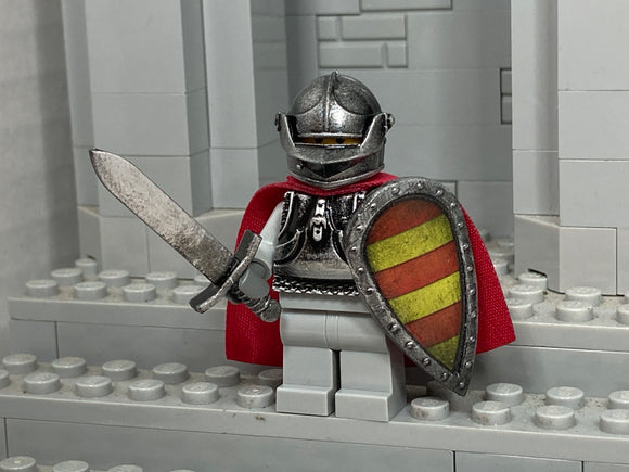 German Knight w/Forgebrick Armet and Italian Armor + Custom LBA Kite Shield!