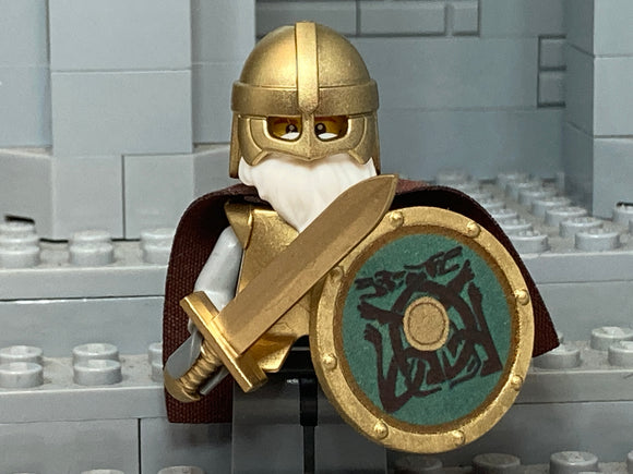 Viking Raider w/Custom Shield! (In GOLD)