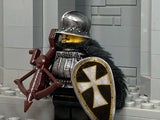 Hospitaller w/Custom Genoese Crossbowman Helm, Armor, & Shield!