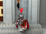 Tournament Knight w/NEW Custom Frogmouth Helm, Plume, & Jousting Shield