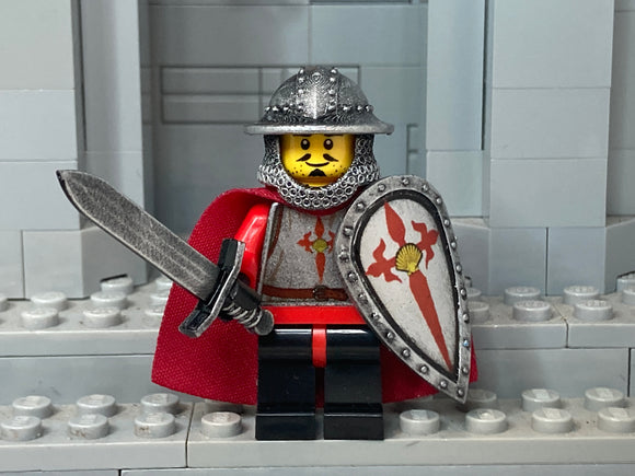 St. Thomas Crusader w/ Custom Kettle Helm + Kite Shield! (In Oxidized Iron)