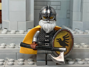 Custom Raven Norseman w/Custom Helm, Round Shield + Hauberk
