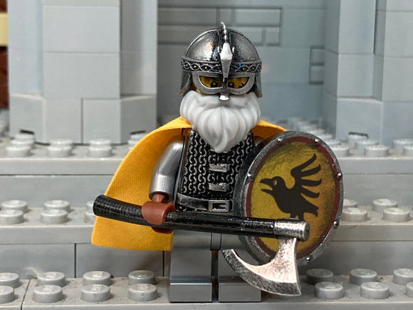 Custom Raven Norseman w/Custom Helm, Round Shield + Hauberk