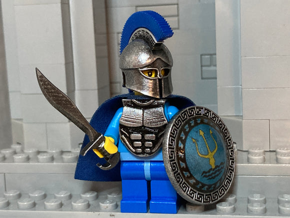 Greek Hoplite Warrior w/Custom Corinthian Helm, Shield, Cuirass, & Kopis!