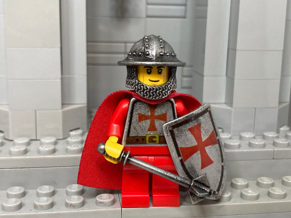 Templar Crusader w/NEW UPDATED Crusader Kettle Helm w/chainmail!