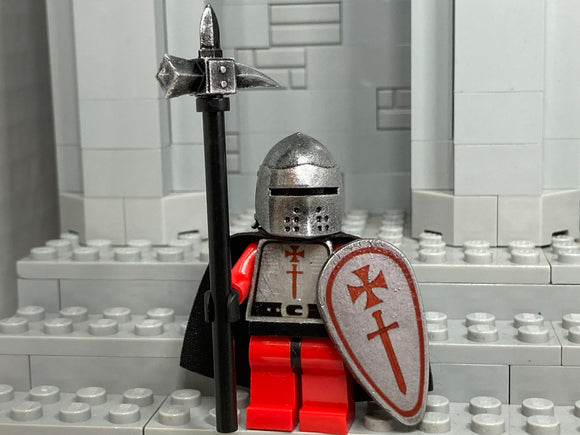 Livonian Sword Brethren Crusader w/Brand New WARHAMMER! (in IRON)