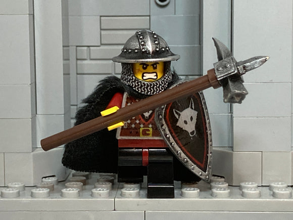 Wolfpack Raider w/Custom Warhammer, NEW Kettle Hat + Kite Shield Design