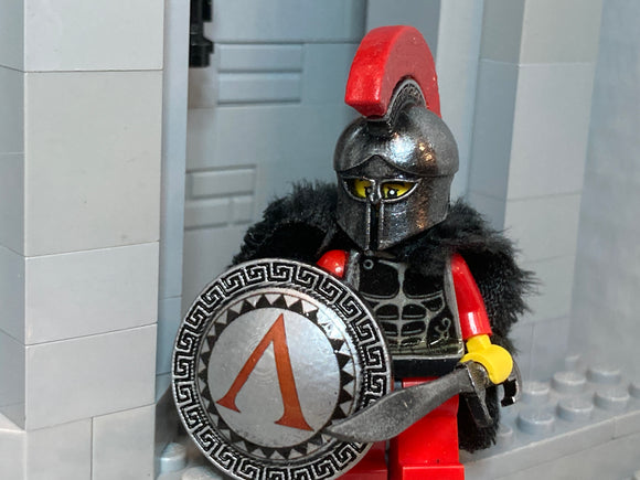 Spartan Hoplite Warrior w/Custom Corinthian Helm, Shield, & Kopis!