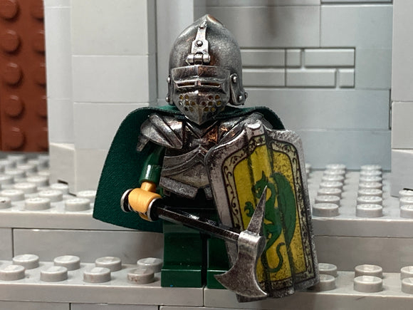 Dragon Knight w/NEW Custom Pavise and Functional Klappvisor!