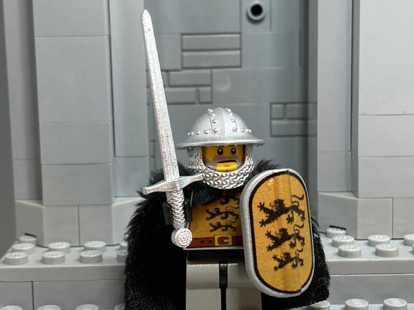 Swabian Foot Soldier w/Custom Helm, Hauberk, Feather Plume, & Poleaxe!