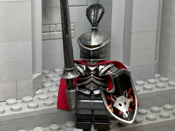 Wolfpack Tournament Knight w/Custom Frogmouth Helm & Jousting Shield