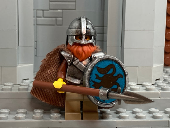 Viking Raider w/Custom Shield & Boar Spear! (In IRON)