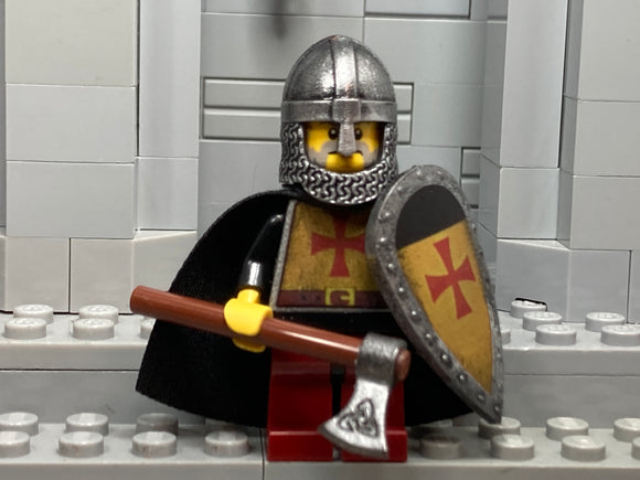 Danish Crusader w/Custom Helm, Axe & Kite Shield!