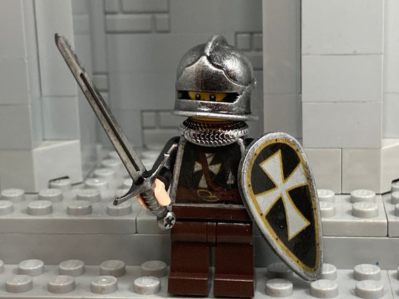 Custom Hospitaller Crusader w/Custom Sword & Aventail!