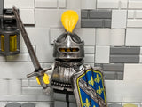 Bosnian Knight w/NEW Custom Pavise Design, Sword, + Armor!