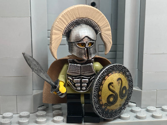 Spartan Hoplite w/Custom Corinthian Helm + Plume, Cuirass, and Xiphos!