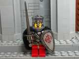 Spanish Order of Calatrava Crusader w/Custom Crusader Helm! (in Oxidized Iron)