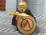 SPARTAN Hoplite Warrior w/Custom Corinthian Helm, Shield, + Xiphos!
