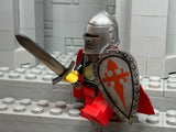 Spanish Order of Santiago Crusader w/NEW Custom Wenzel Helm + Kite Shield