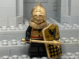 Teutonic Crusader w/NEW Custom Coburg Bascinet, Pavise, Aventail + Mace!