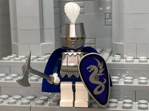 Little Armory Custom Knight w/Great Helm! (in Metallic Silver)