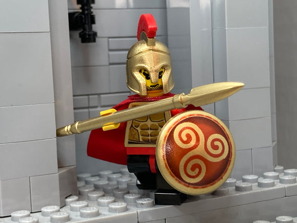 Custom Greek Hoplite Warrior (In 18K Metallic Gold)