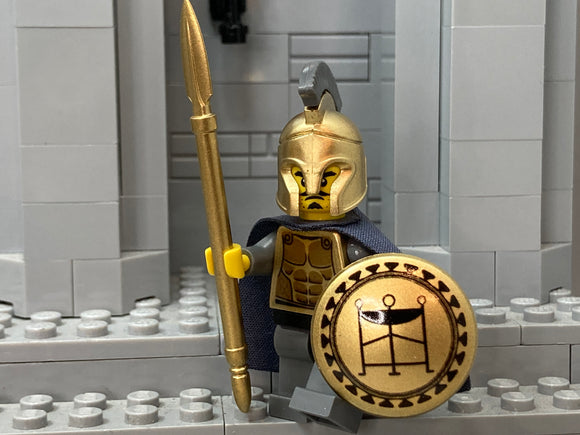 Custom Greek Hoplite Warrior (In 18K Metallic Gold)