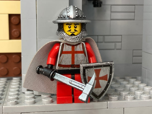 Templar Crusader Knight w/Kettle Helm, Boar Spear, & LBA Shield!