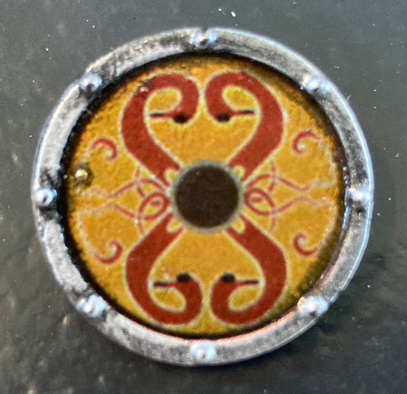 Viking Shield Design #3 (in Oxidized Iron)