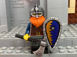 Norman King w/Custom Viking Sword, Helm, Hauberk, & Kite Shield! (in Oxidized Iron)