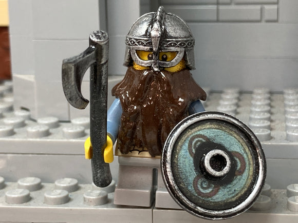 Custom LOTR Dwarf Warrior with Axe (In Oxidized Iron)