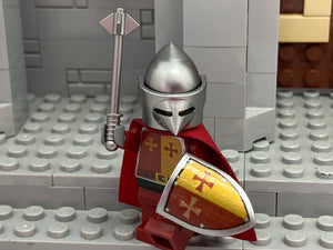 Little Armory Custom Knight w/Bascinet Helm! (in Metallic Silver)