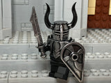 Dark Warlord w/Custom Helm & Horns! (In Oxidized IRON)