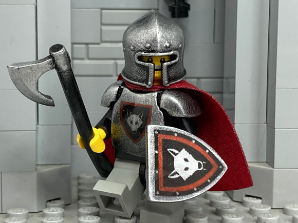 Wolfpack Knight w/Custom Barbute Helmet & Armor! (In Oxidized Iron)