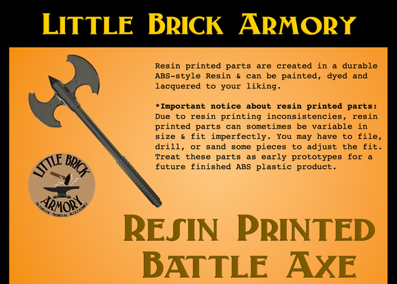 Resin Printed Battle Axe