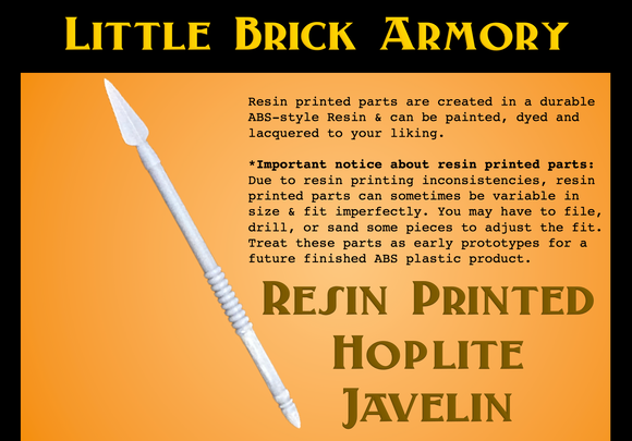 Resin Printed Greek Hoplite Javelin