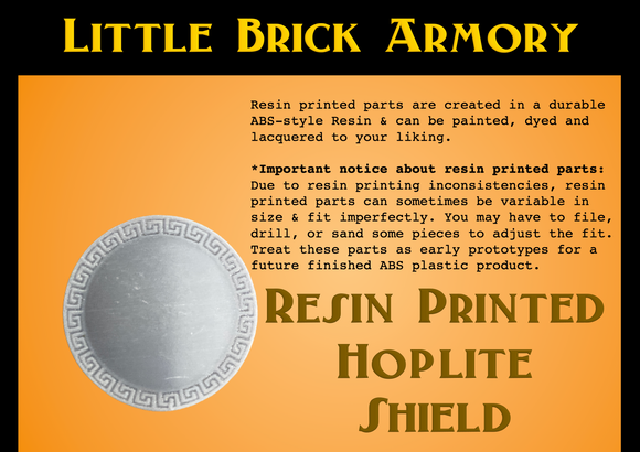 Resin Printed Greek Hoplite Shield