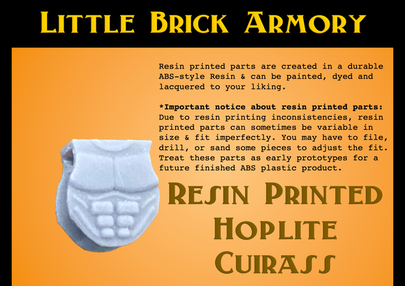 Resin Printed Greek Hoplite Cuirass