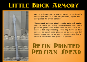 Resin Printed Ancient Persian Warrior Spear