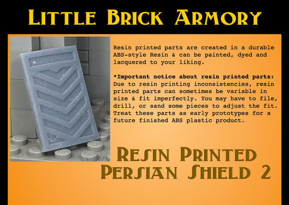 Resin Printed Ancient Persian Warrior Shield #2