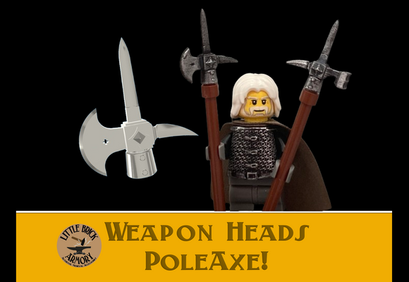 Resin Printed Weapon Heads: Poleaxe