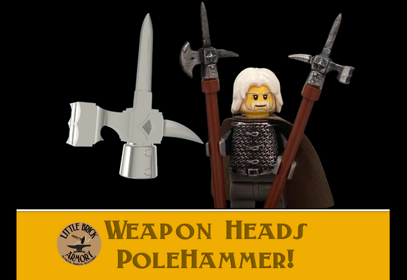Resin Printed Weapon Heads: Polehammer