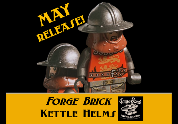 Forge Brick Kettle Helm (NEW) w/Cloth Aventail!