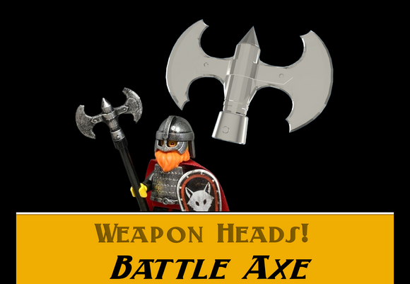 Resin Printed Weapon Heads: Battle Axe