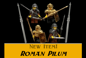 Resin Printed Roman Pilum